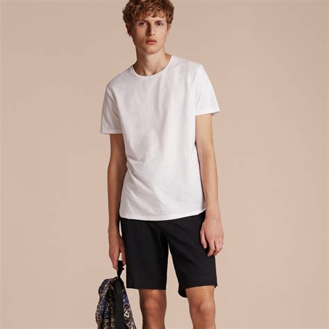 burberry crew neck white